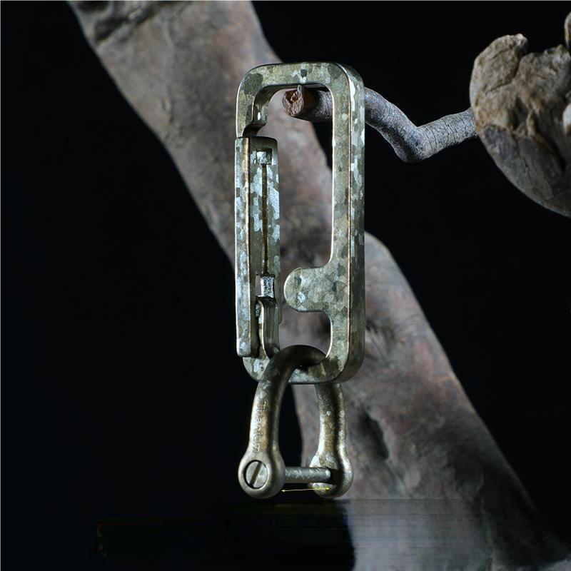 1PC EDC Titanium Carabiner Keychain Clip Car Key Chain Key Ring Holder Organizer