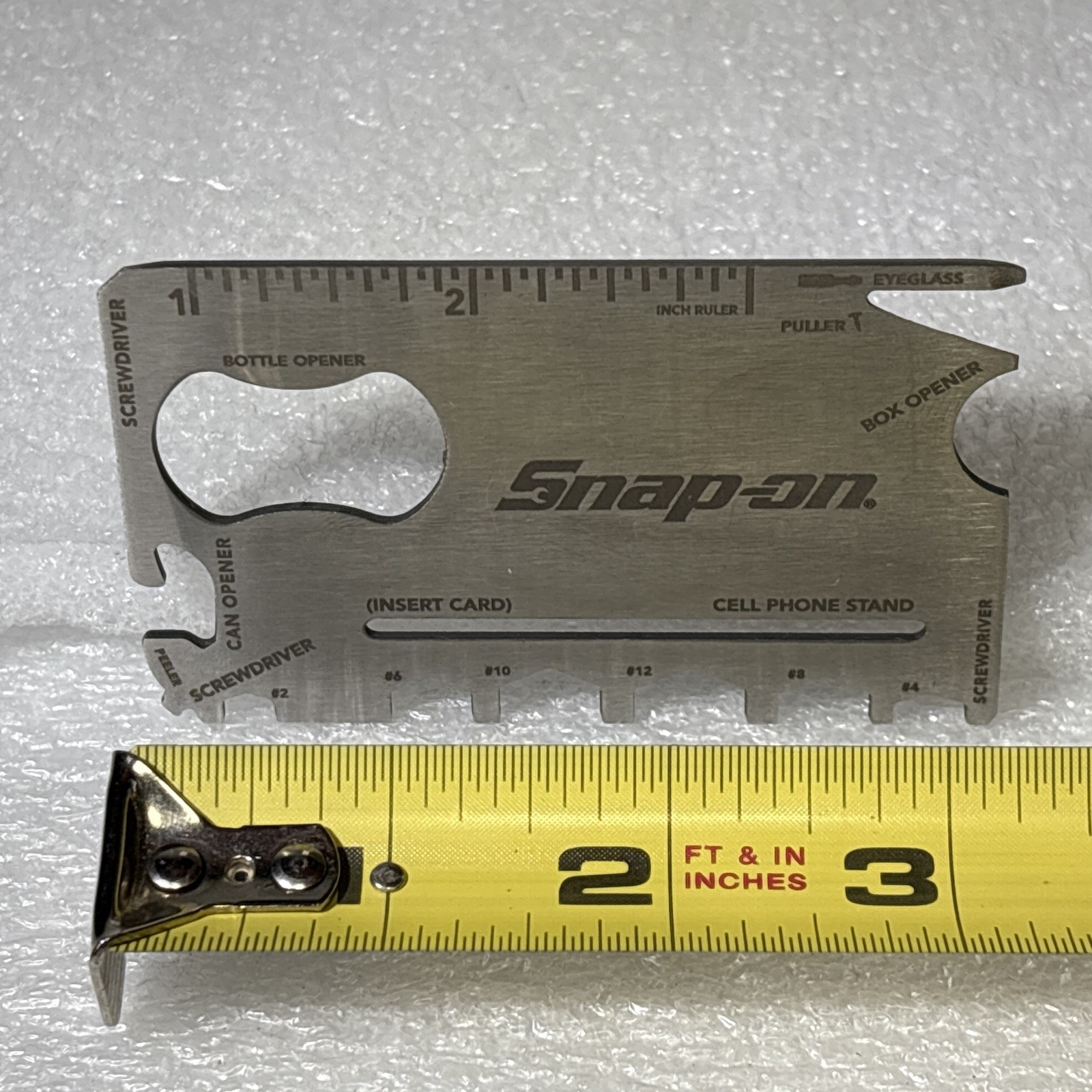 Snap-on Wallet Multi Tool- 18 in 1 Credit Card Multitool Card