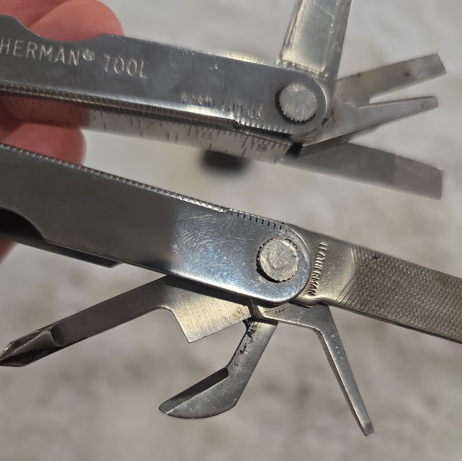 Vtg Original Leatherman Multi Tool Portland OR Leather Sheath USA