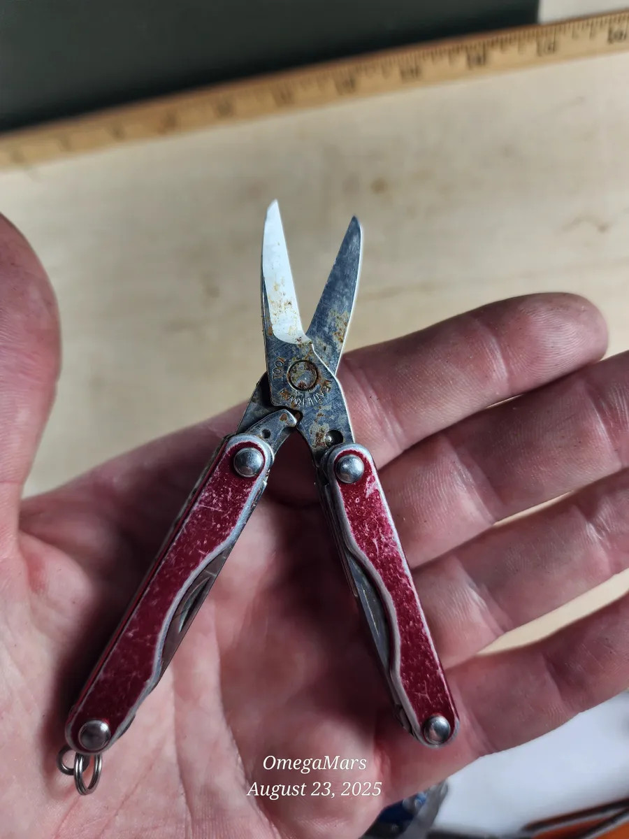 Leatherman Squirt S4 #6GR heavy cosmetics, light usage.