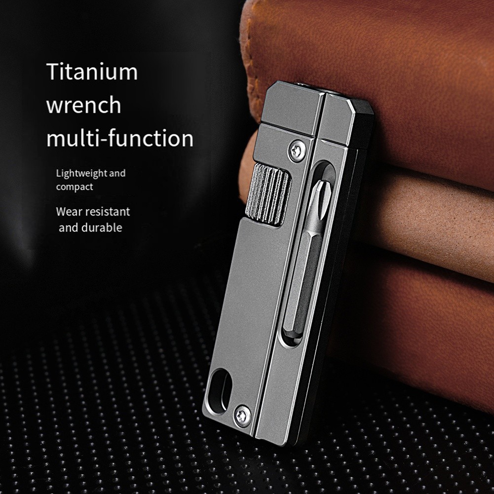 Titanium Alloy Adjustable Spanner Wrench, Multitool Portable Repair Tool6762