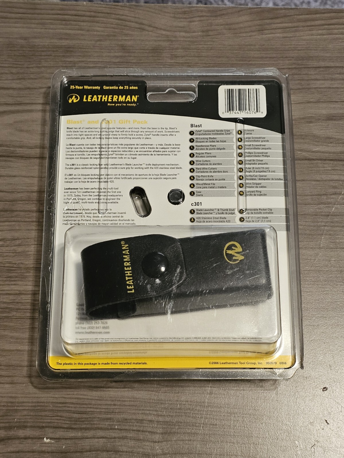 Leatherman Blast Multi Tool C301 Folding Knife Combo Set Retired Brand New NOS