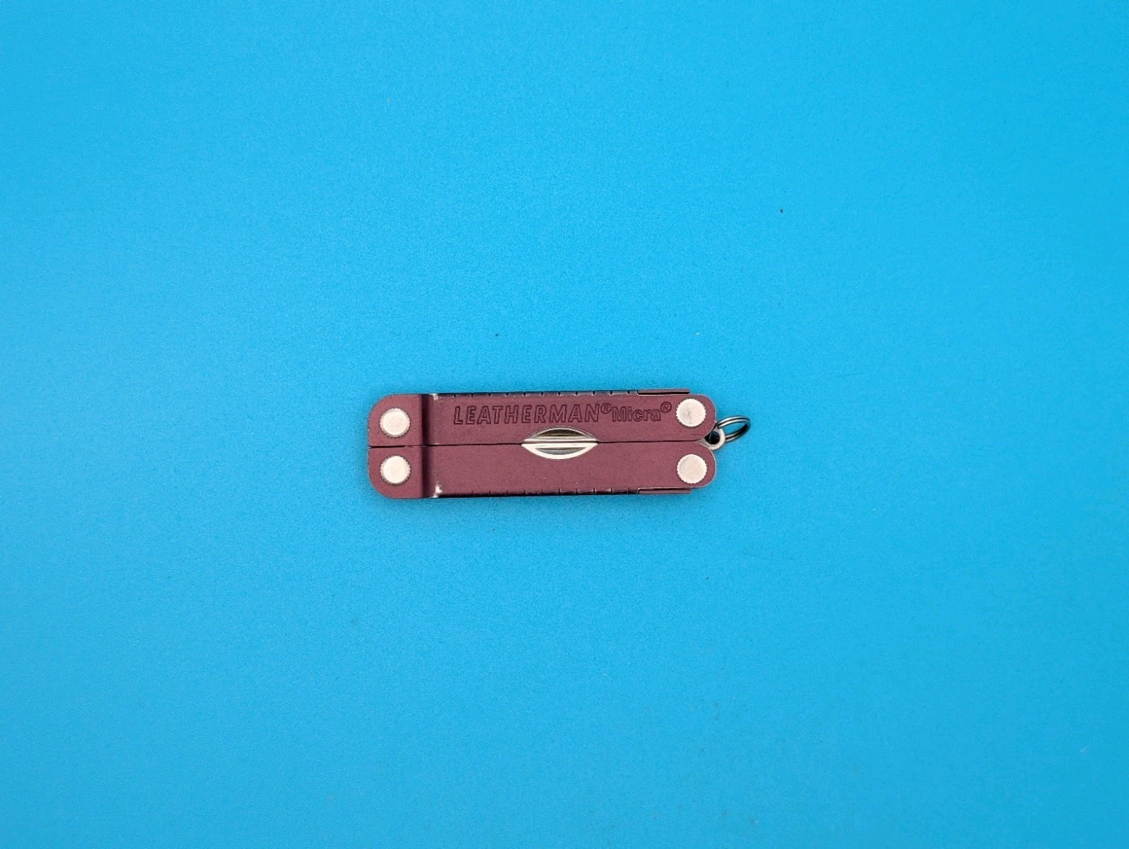 Leatherman Micra Multi-Tool, Knife, Scissors, Key Ring, Maroon!
