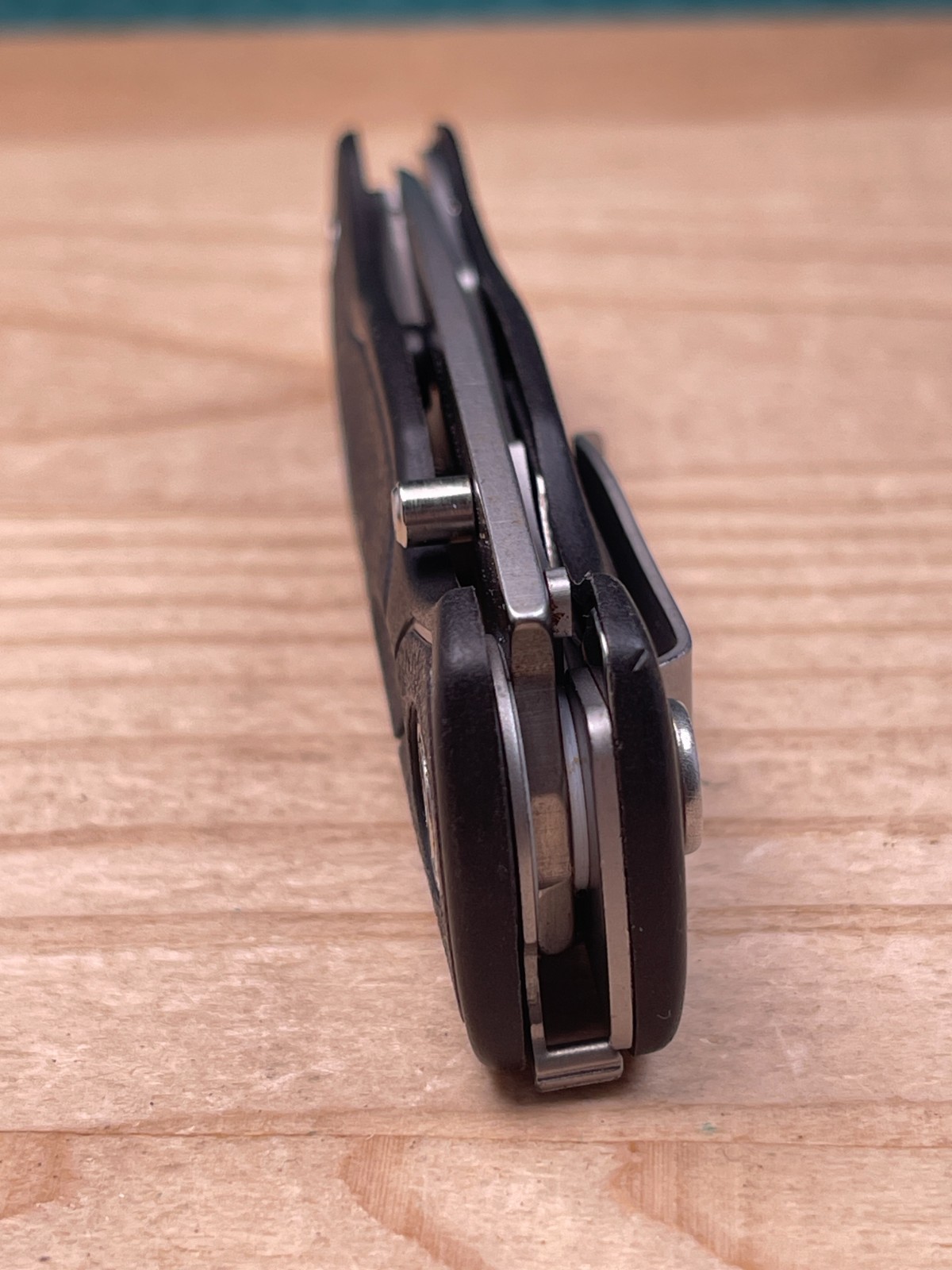 Leatherman E301 Satin Combo Edge w/Bottle Opener Clip Folding Pocket Knife