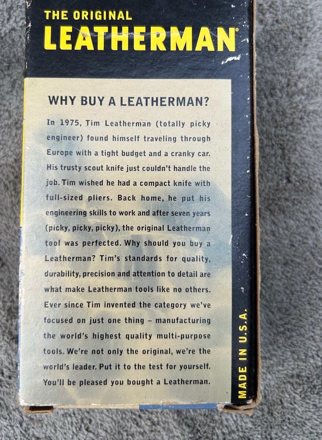 Vintage The Original Leatherman PST Pocket Survival Tool NOS USA Portland