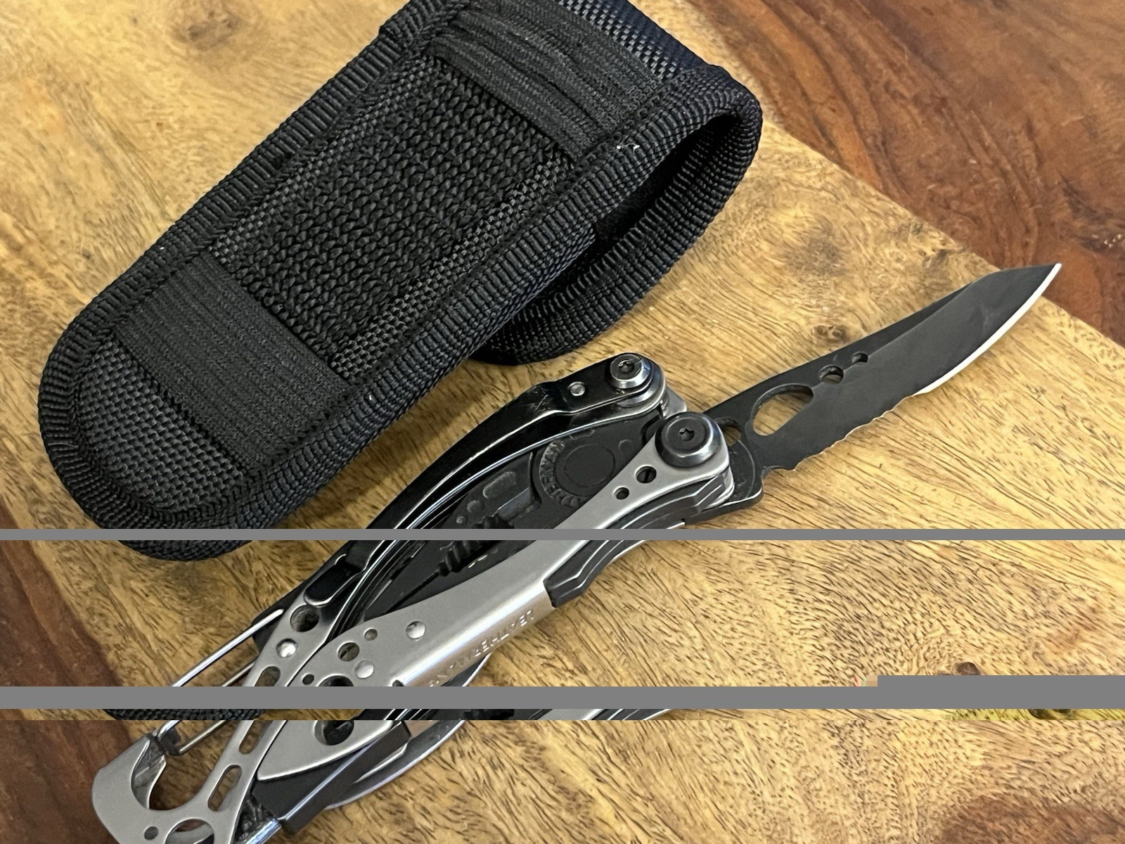 2020 Leatherman Skeletool MultiTool Black Oxide SUPER NICE!! w/New Nylon Sheath