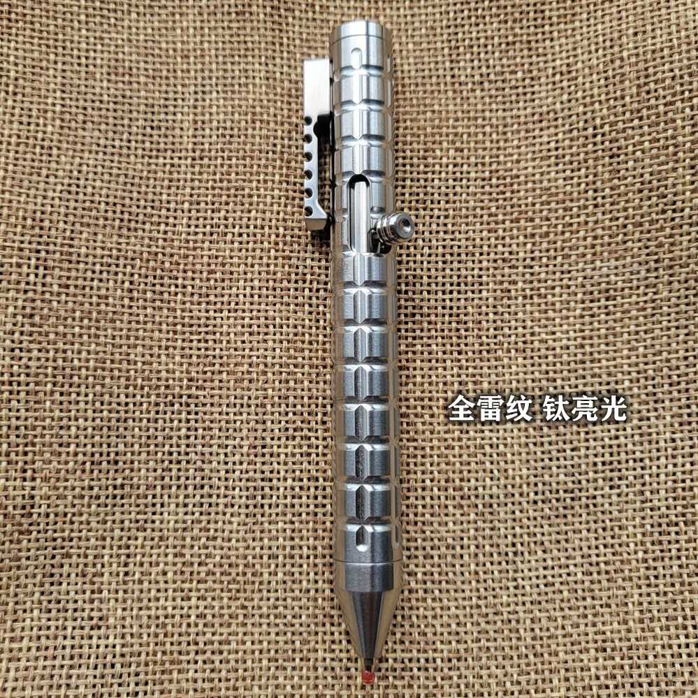 Titanium Alloy Mini Pen With Collection Writing Portable Outdoor EDC Tools Gift