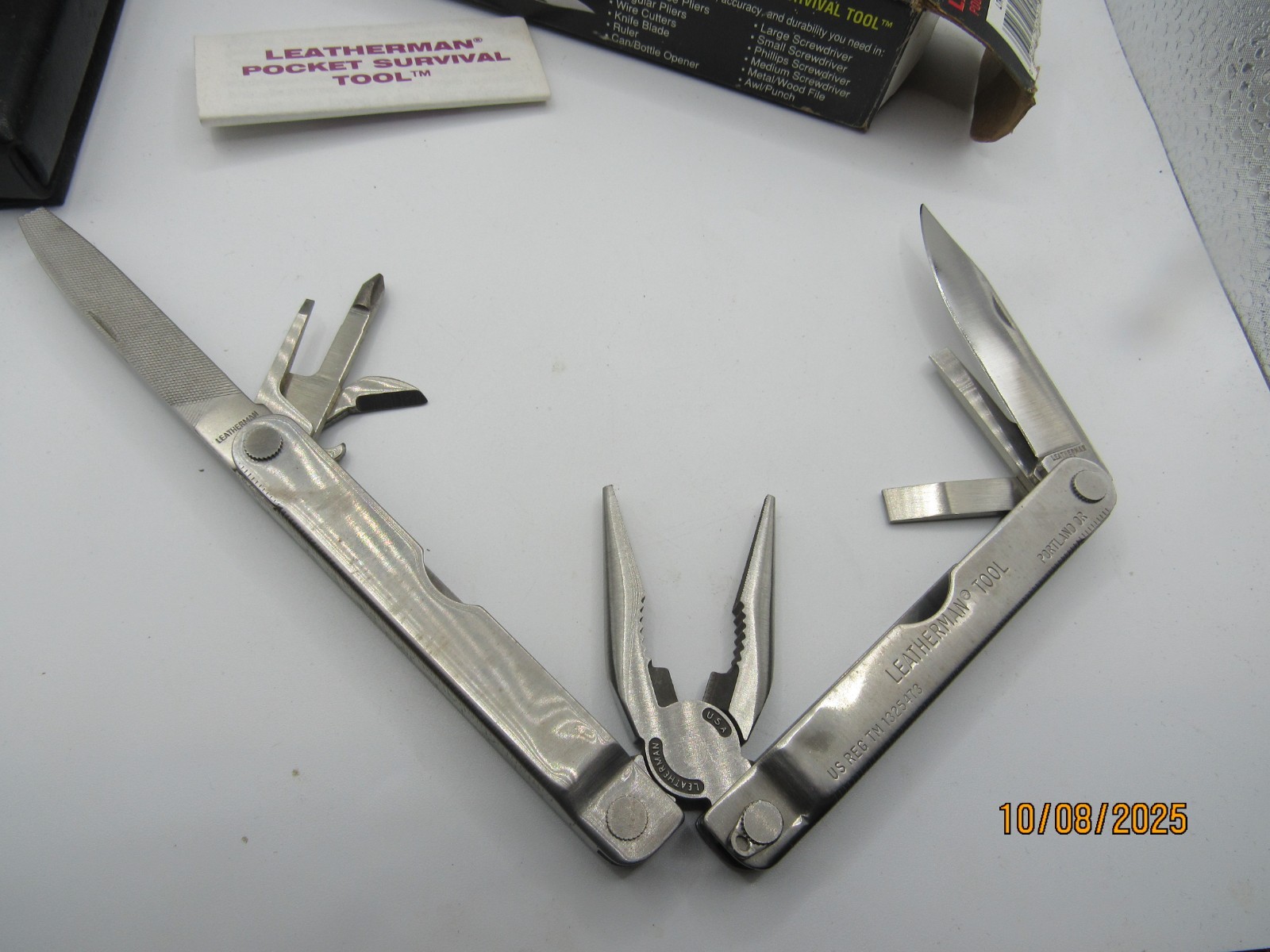 VTG. ORIGINAL LEATHERMAN POCKET SURVIVAL TOOL DATE CODE 0994 1994 NEW (OTHER)