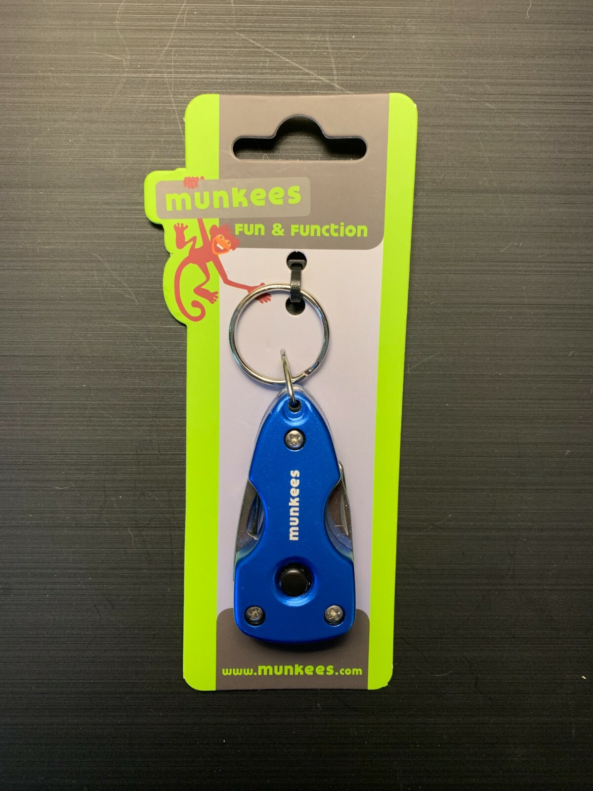 Munkees Multi-Tool Knife Bottle Opener Flathead/Phillips Screwdrivers LED Light