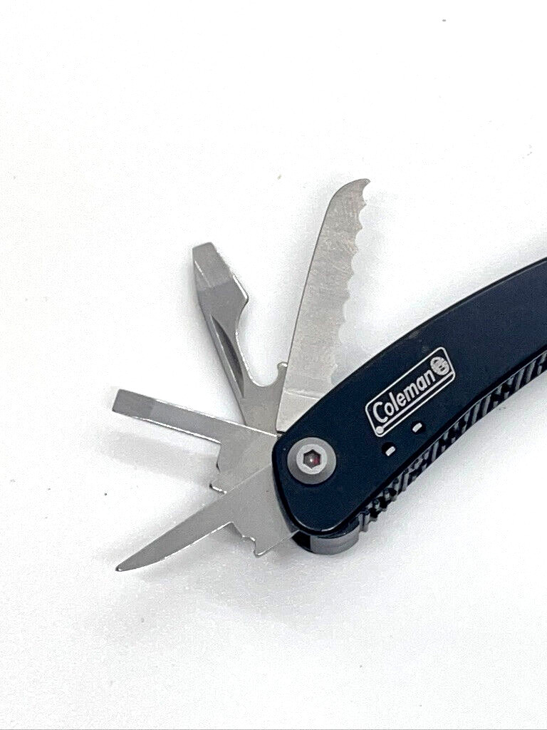 Coleman Mini Multi-Tool Lot Of 3 Pliers Knife Scissors Flashlight Camping EDC