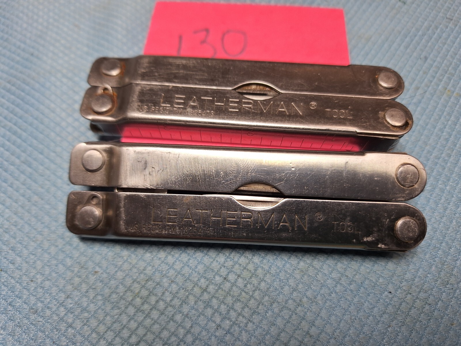 2 RARE LEATHERMAN ORIGINAL PST Multi Tools Knife BIG LETTERS Lot 130