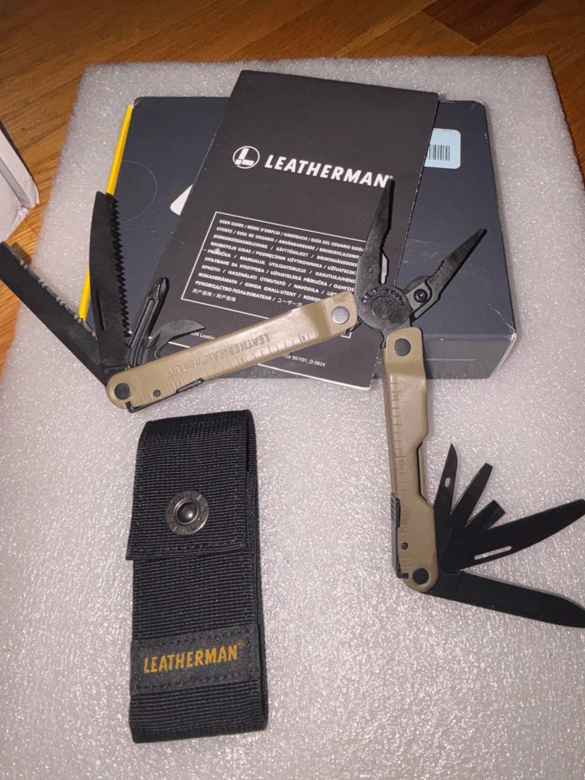 Leatherman Rebar Multi-Tool! Coyote Tan, NIB w/sheath
