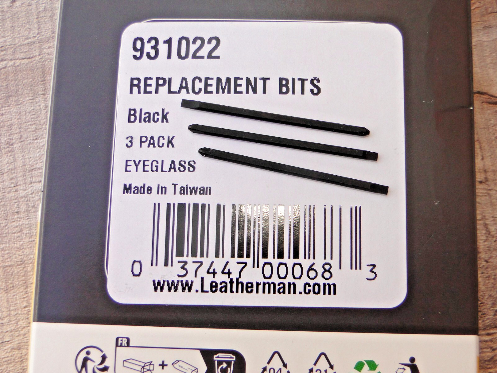Leatherman® Eyeglass Replacement Bits 3 Pack, Wave+, Charge+, Charge+ TTi 931022
