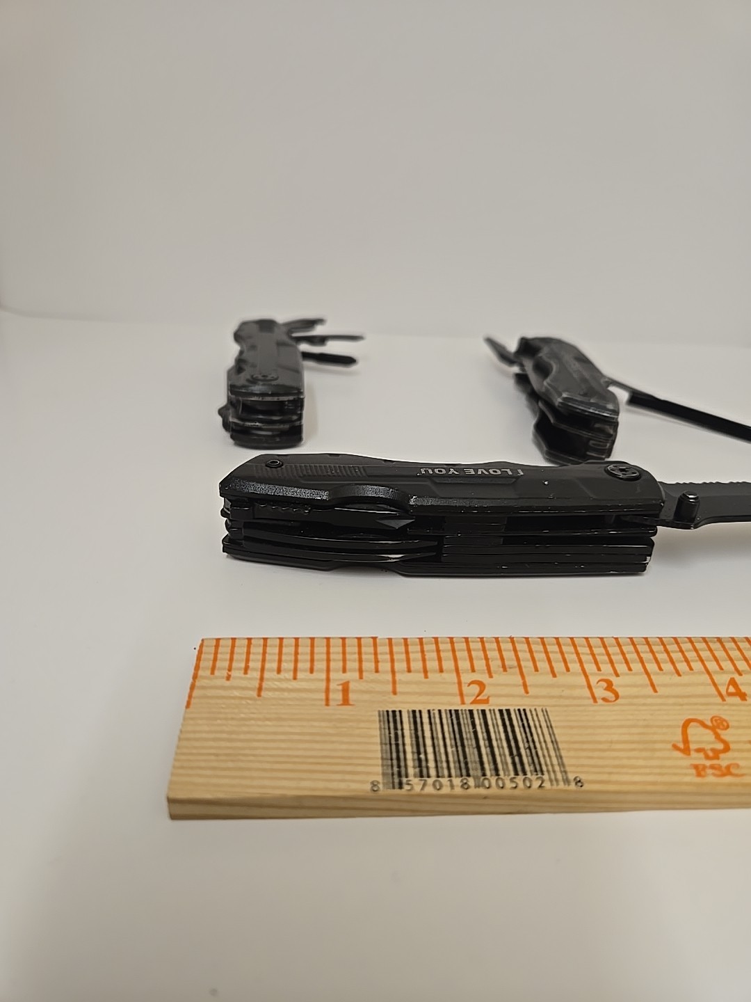 Lot Of 3 RoverTac Multitool Knife BLACK Camping Survival Knife & Pliers