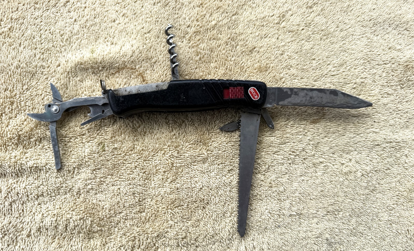 VINTAGE BUCK MULTI-TOOL PAT PEND – WANGER DELEMONT – SWISS – AS PICTURED