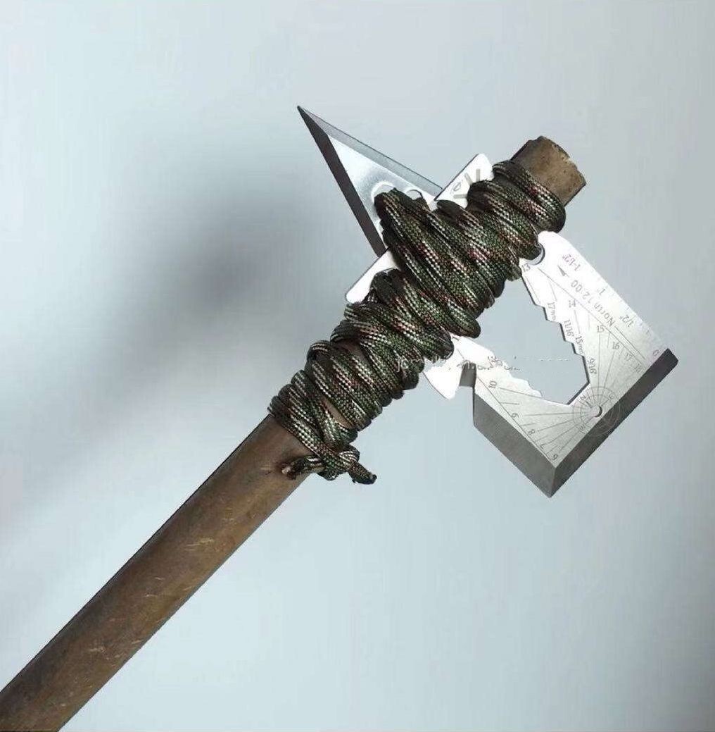 One Tool Pro Stainless Credit Card Tool 30+ Tools Pocket Survival Axe, Arrowhead