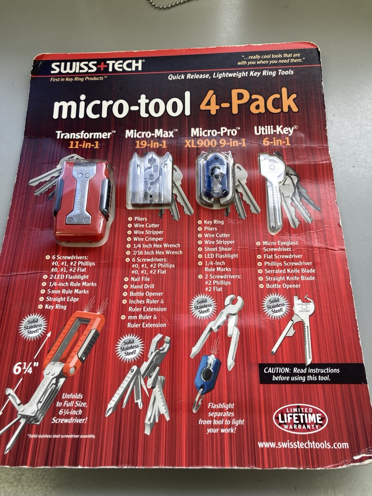 Swiss+Tech Swiss Tech Micro tool 4 pack NIP Gift