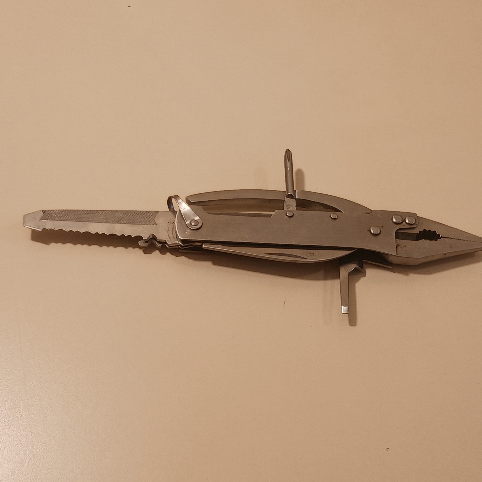 MAXAM 6″ Stainless Steel Multi-Tool Folding Pliers Knife Survival Camping Gear