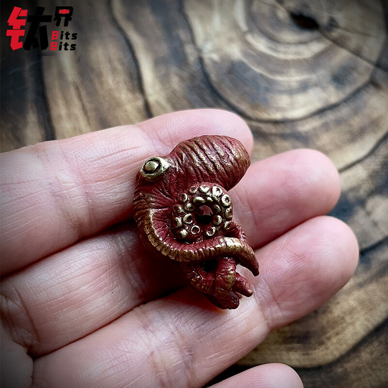 New Pure Brass Octopus Beads Pendant Paracord Decorations Edc Multif Tools