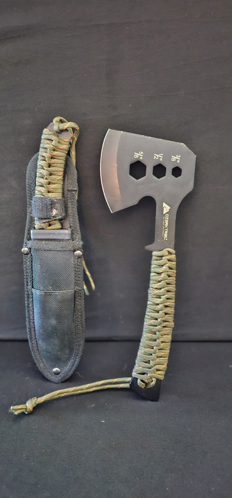 Ozark Trail Multi-Tool Camping Hatchet & Camping Knife With Sheath [B-4]