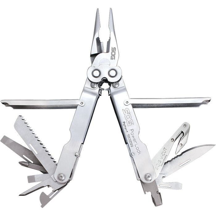 SOG Powerlock W/V-Cutter Nylon S With Pivoting Handle for Comfort All-Stainless