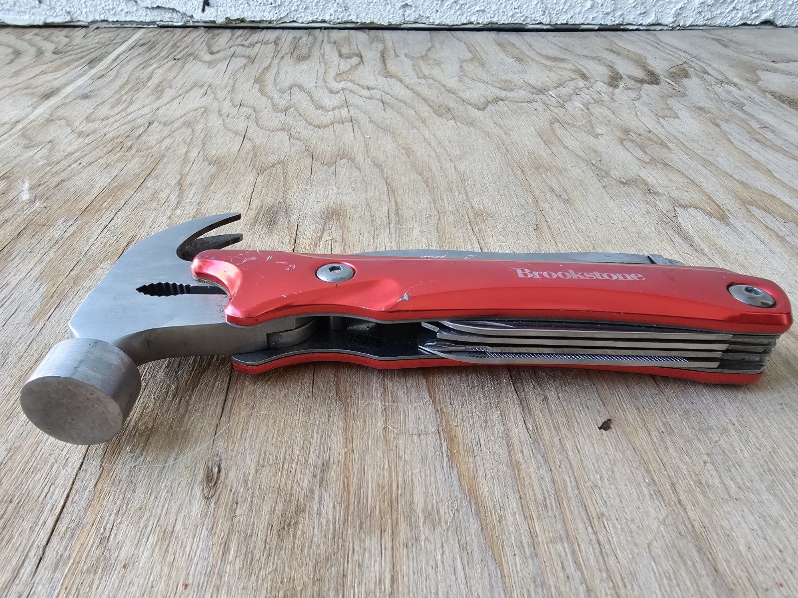 Brookstone 975359 Stainless Steel Red/Silver 10-in-1 Multi-Tool