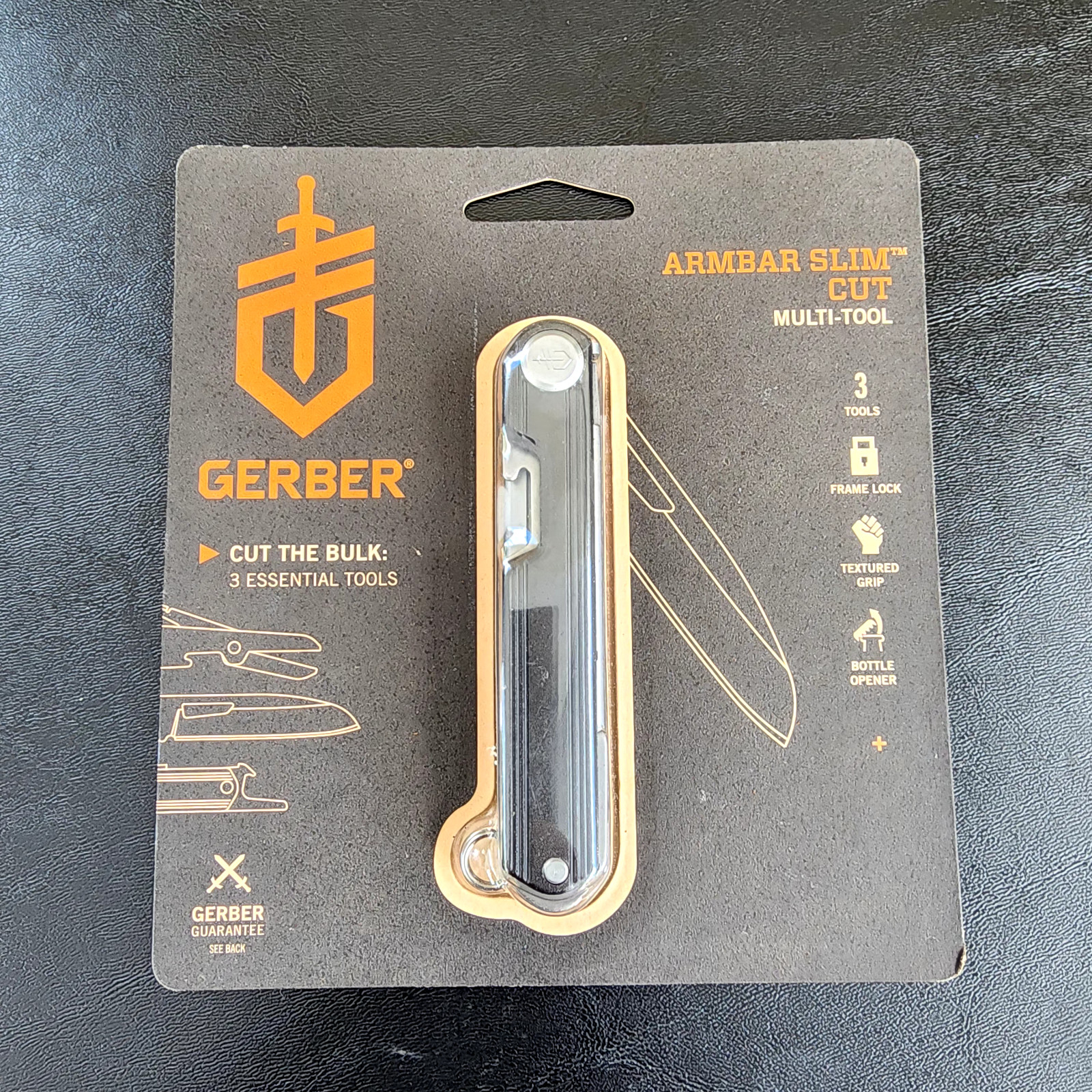 Gerber Armbar Slim Cut Multi-Tool Onyx Minimalist Pocket Knife Scissors