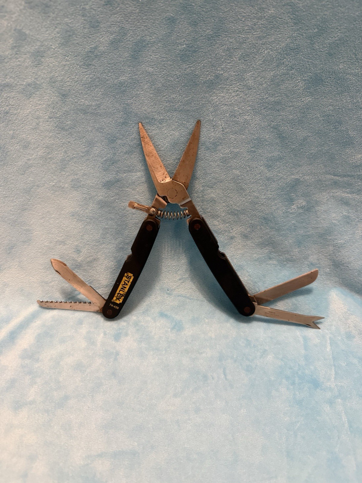 STANLEY 74-438 Folding Pocket Knife Shears Multi Tool Stainless Handyman
