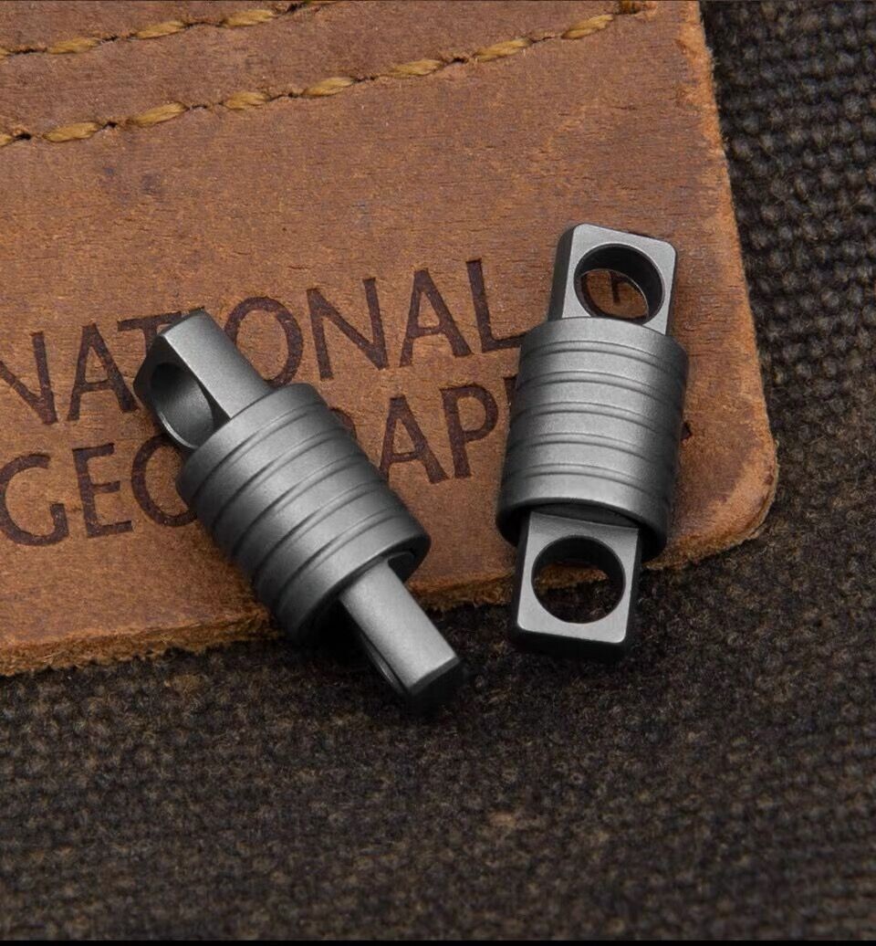 New EDC Mini Titanium Alloy Waterproof Case Portable Keychain Pendant Multi Tool