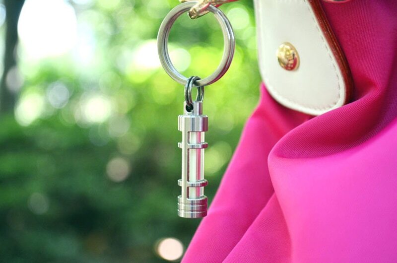 Titanium Key Chain Outdoor Life Saving Tool 25 Year Emergency Light New