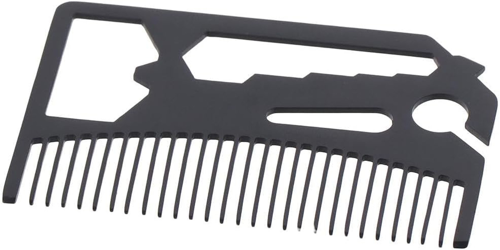 Multifunctional Utility Credit Card Size Comb, Multi Tool Bottle Opener, Stainle