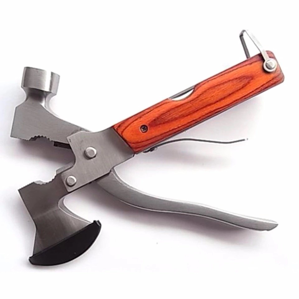 Multi Tool Hammer Saw Axe Knife Wire Cutter Pliers Wrench Screwdriver