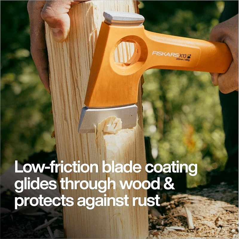 Proprietary Blade Grinding Hatchet Low Friction Durable Alloy Steel Tool New