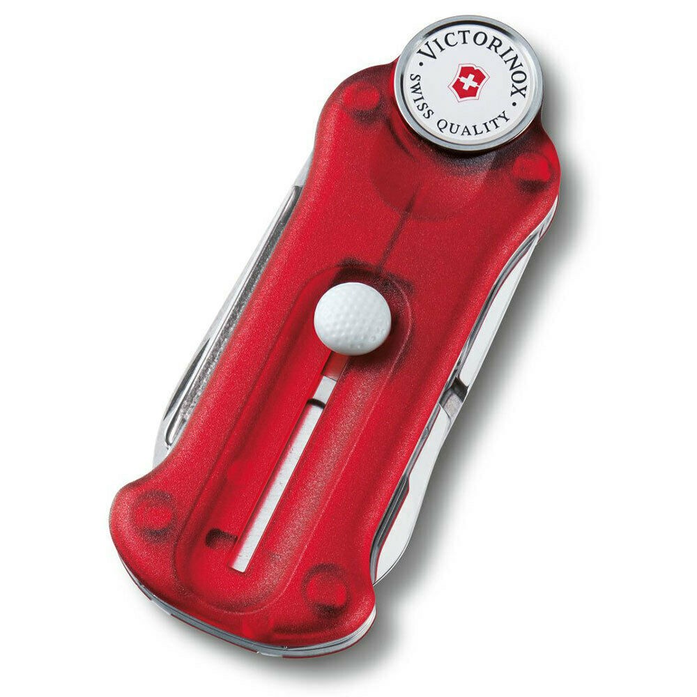 Victorinox Swiss Army Knife Sport Golf Tool Marker Divot Repair – Red