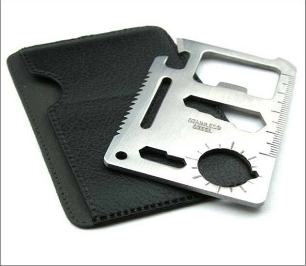 11 in 1 Multi EDC Tools Hunting Survival Camping Military Credit Card Knife