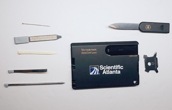 VICTORINOX ▪️ SwissCard QUATTRO ▪️ ‘Scientific Atlanta’ 🔸️ UNUSED