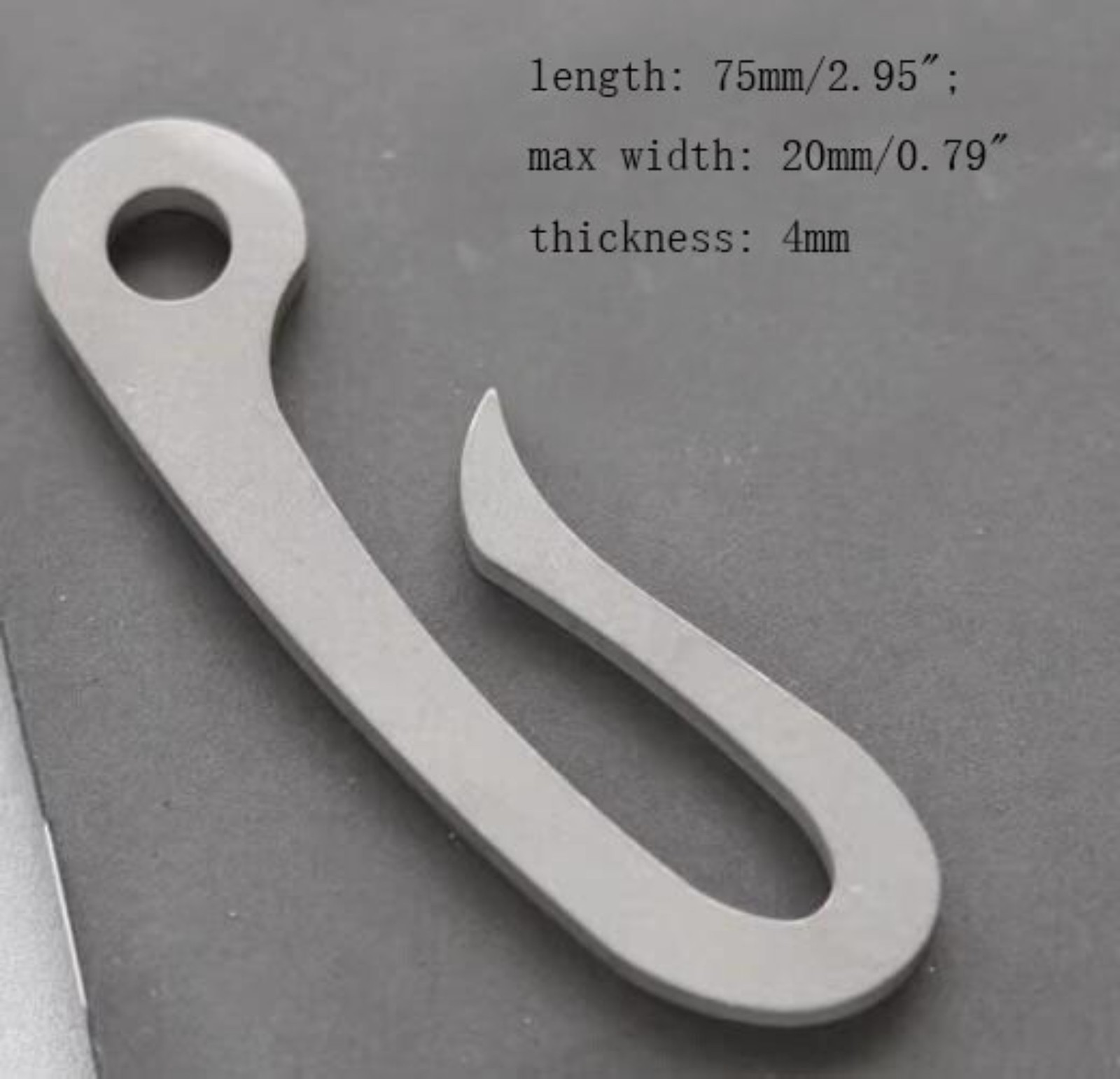 EDC 1 PC Small Titanium Alloy Hook Keychain Pendant Portable Multi Tools