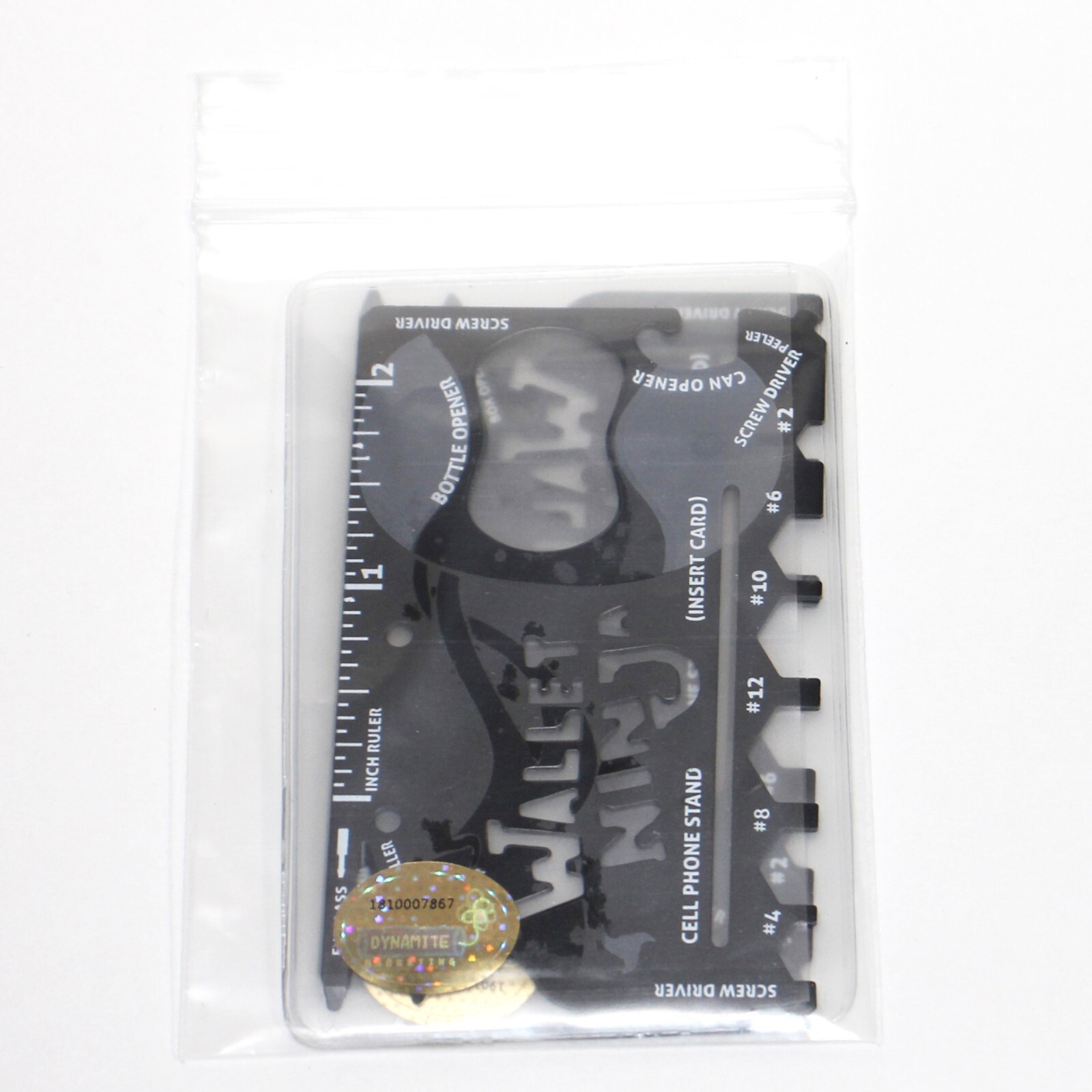 2X Wallet Ninja 18 in 1 Multitool Credit Card Size Tool Black