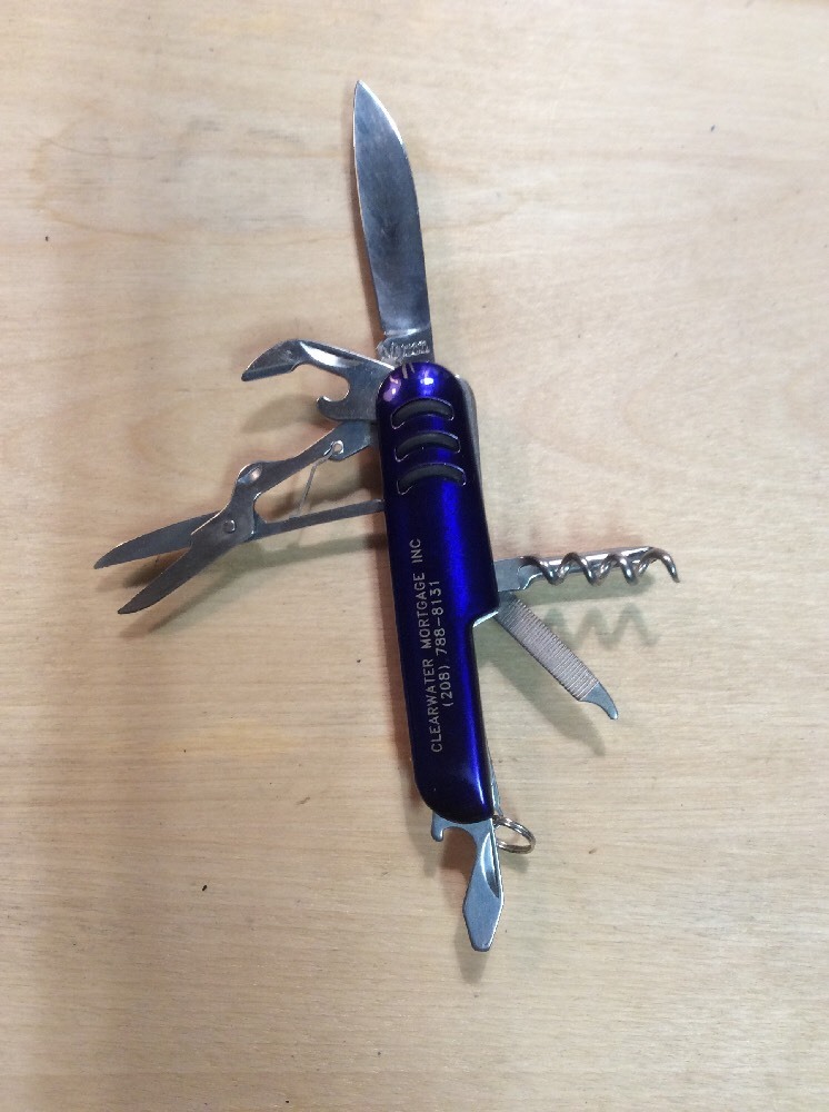 Clearwater Mortgage Inc Myron Stainless Steel 7 Multi Tool Pocket Knife Keychain