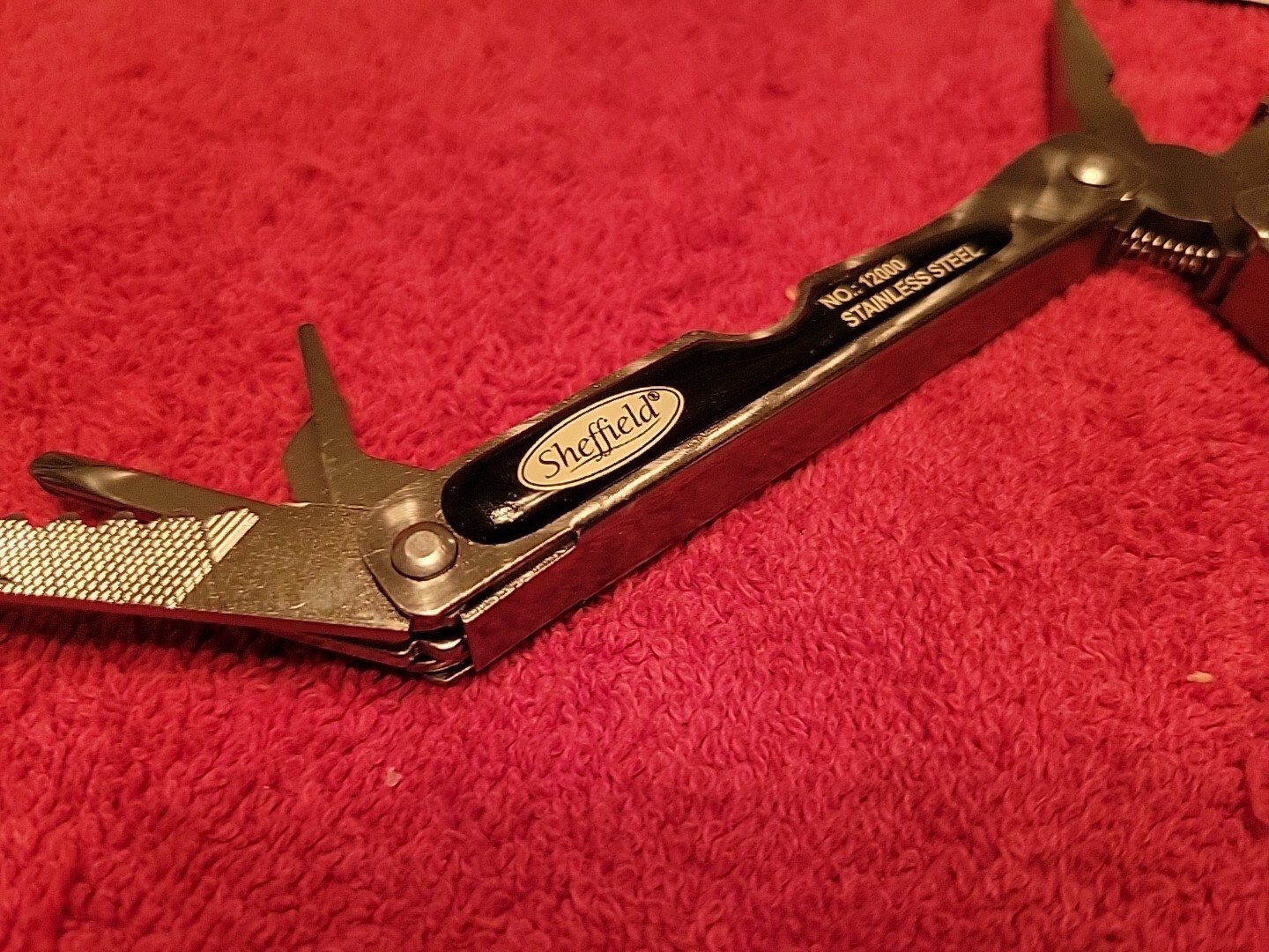 Sheffield No. 12000 Multi Tool 12 in 1 Multi Function Folding Tool Pliers Knife