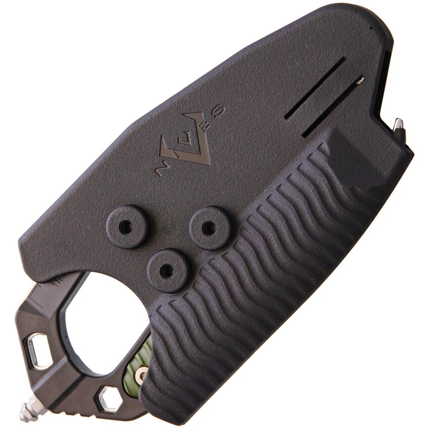 V NIVES CRAB Multi Tool Black Aluminum And Green Rubber Handle IMT18FRNPBGR
