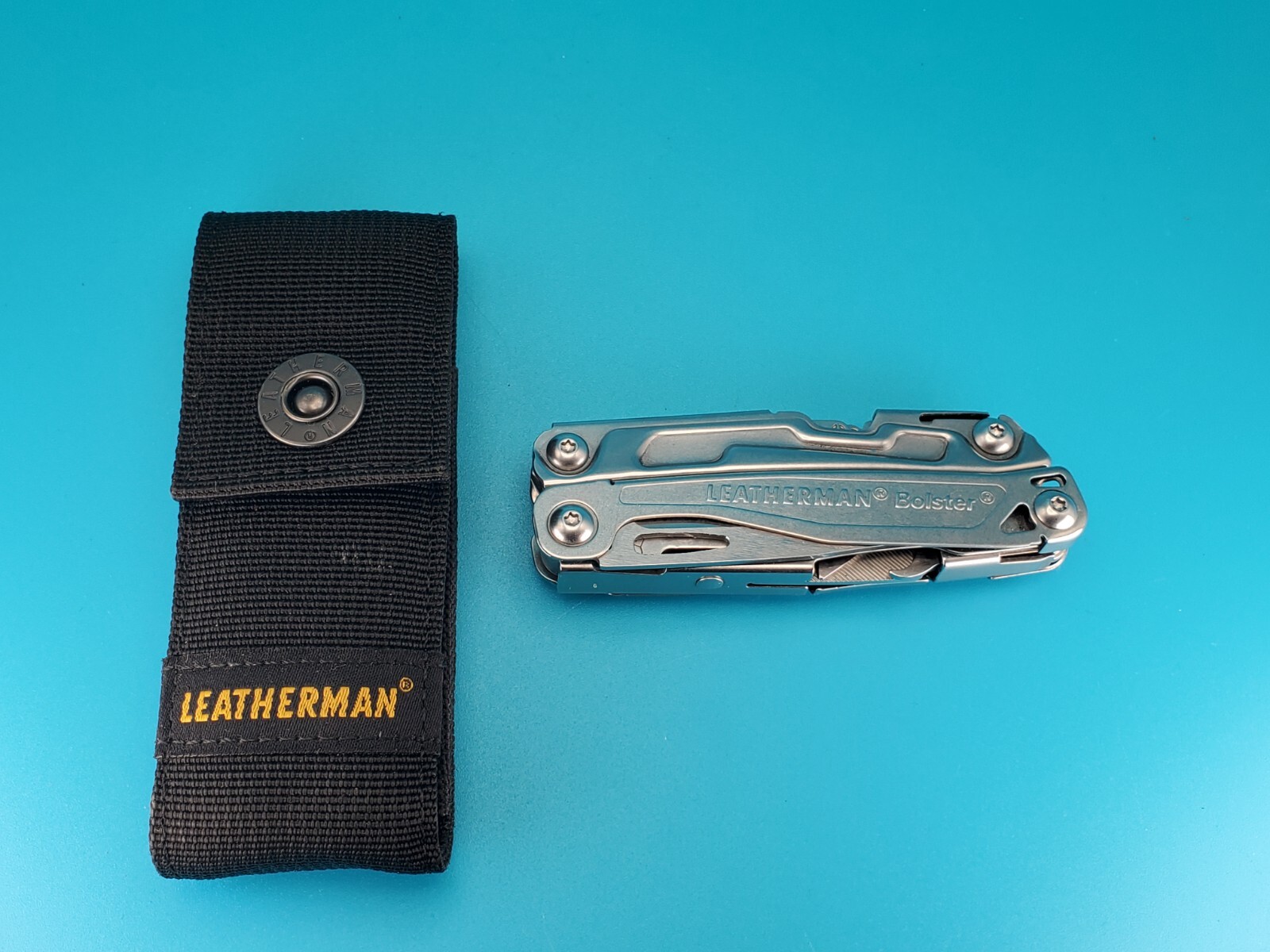 Leatherman Bolster 13 Tool Stainless Steel Multi-Tool! WITH SHEATH! NICE!