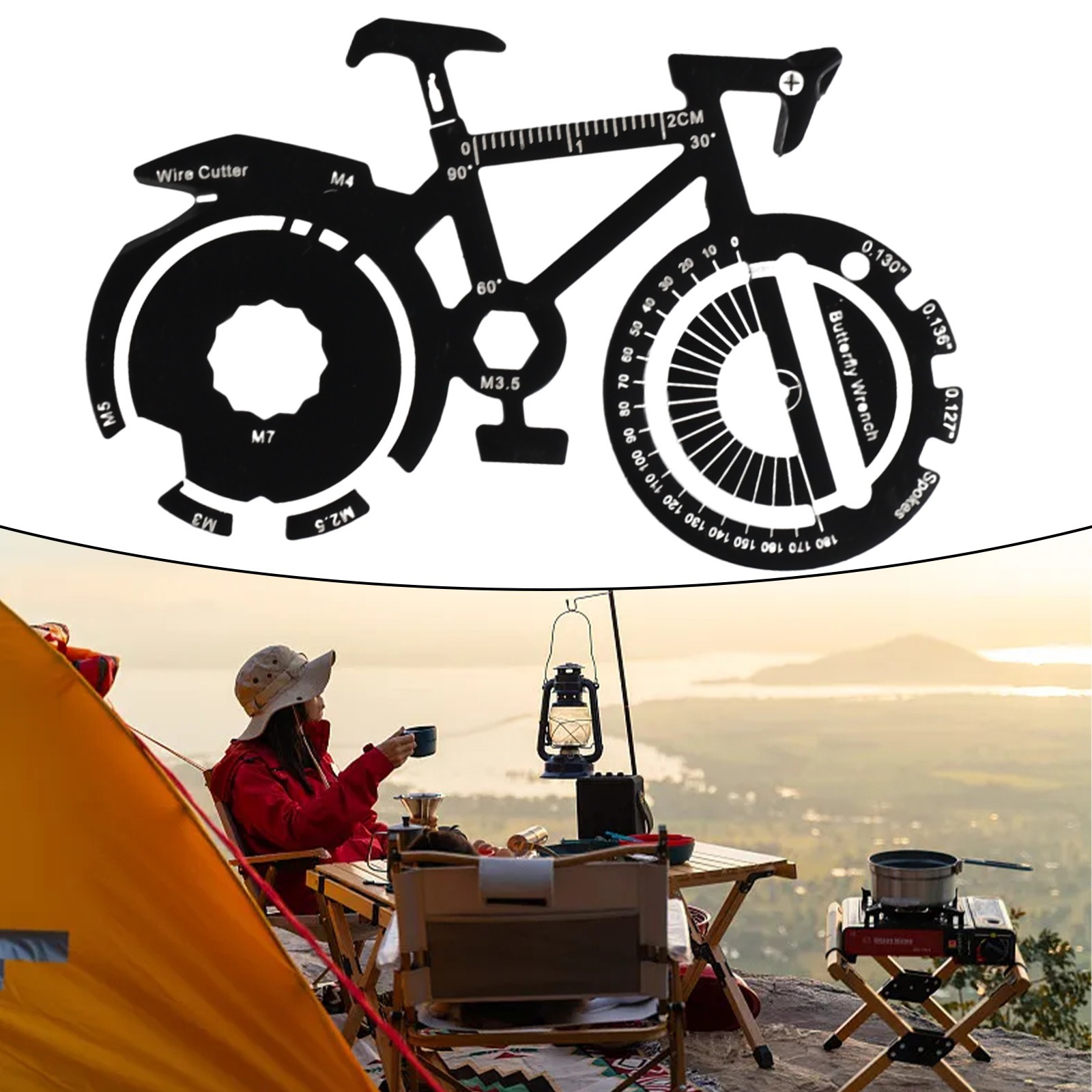 Tool Card Tool Card 1.1oz 90.56.5.1.5mm Stainless Steel For Hikers