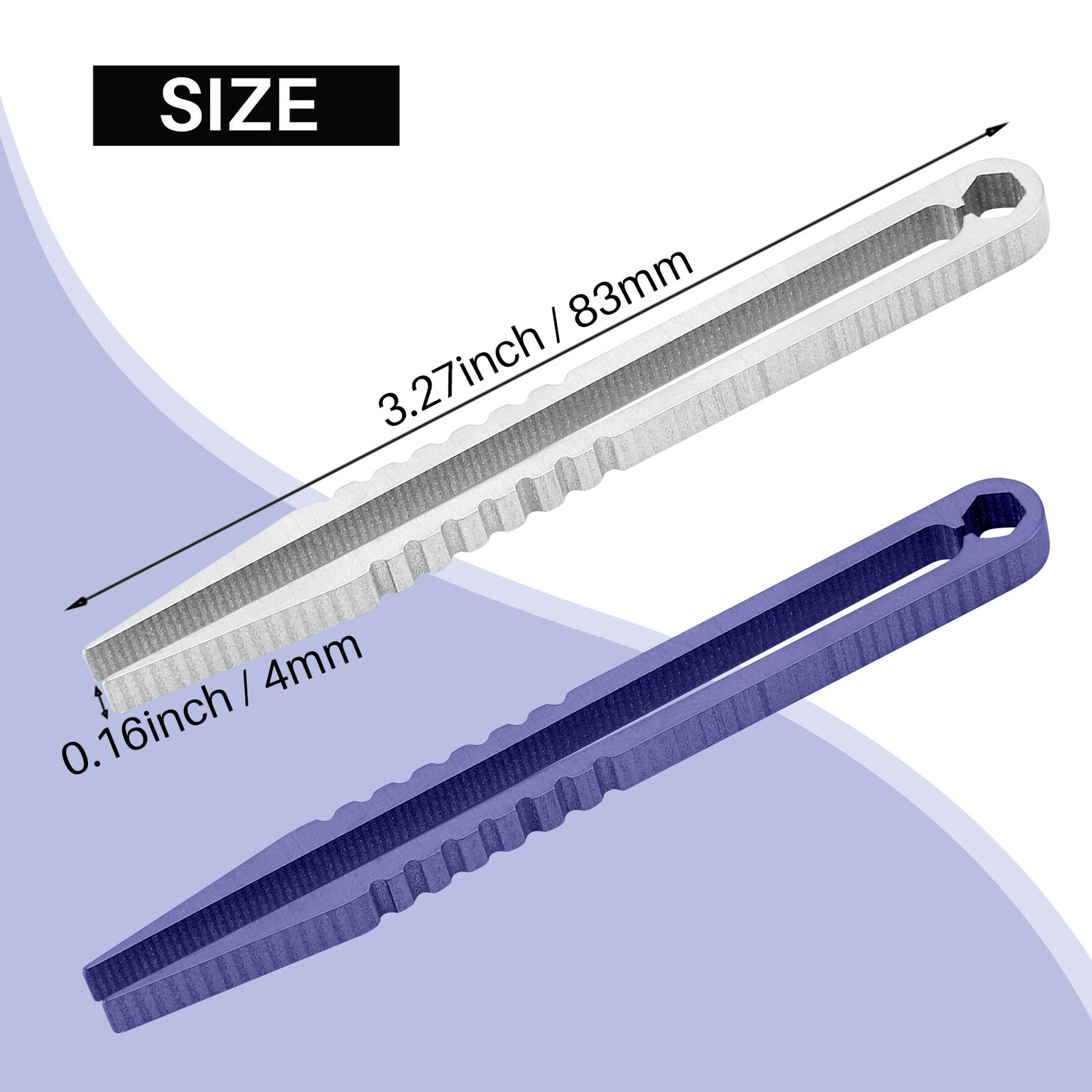 2 Pack Tweezers Titanium Portable Titanium Alloy Tweezers Survival1467