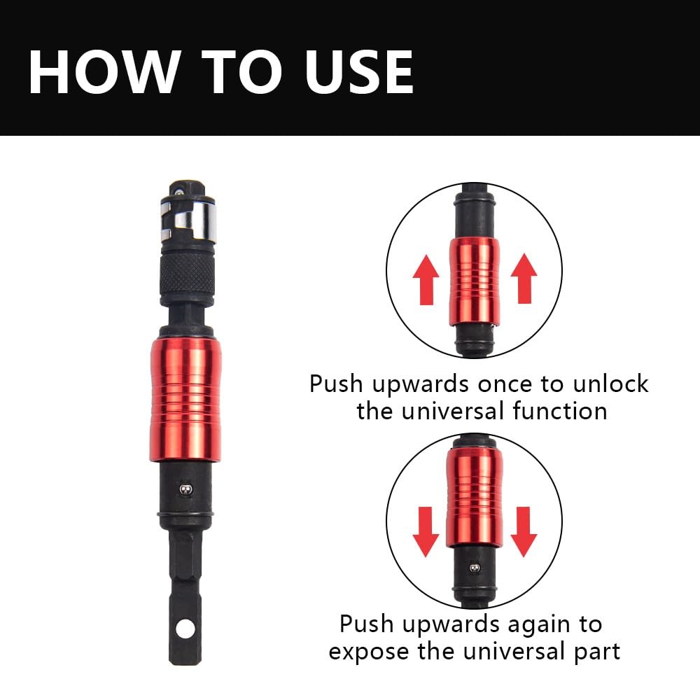 Pivoting Drill Screwdriver Bit Holder Extender for Leatherman MUT/EOD/Skeleto…