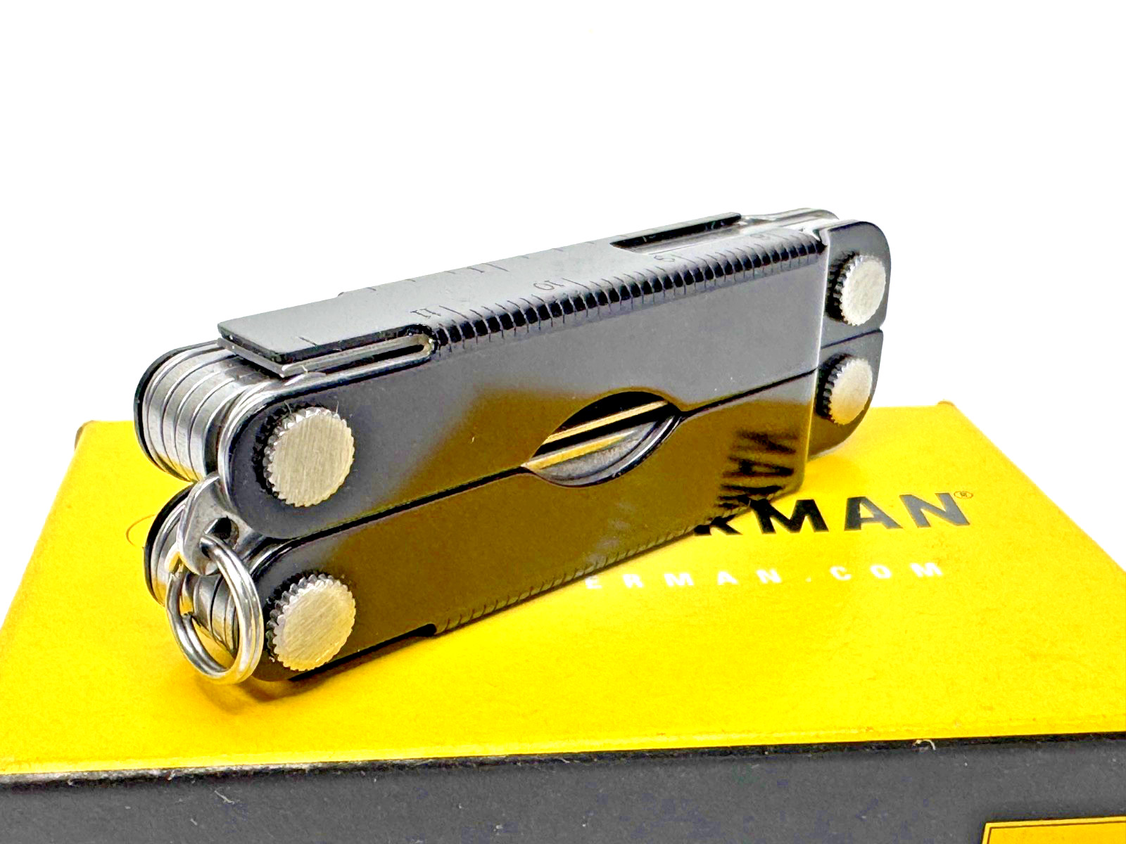 Leatherman MICRA BLACK Aluminum Multitool Keychain Key Ring Size New In Box