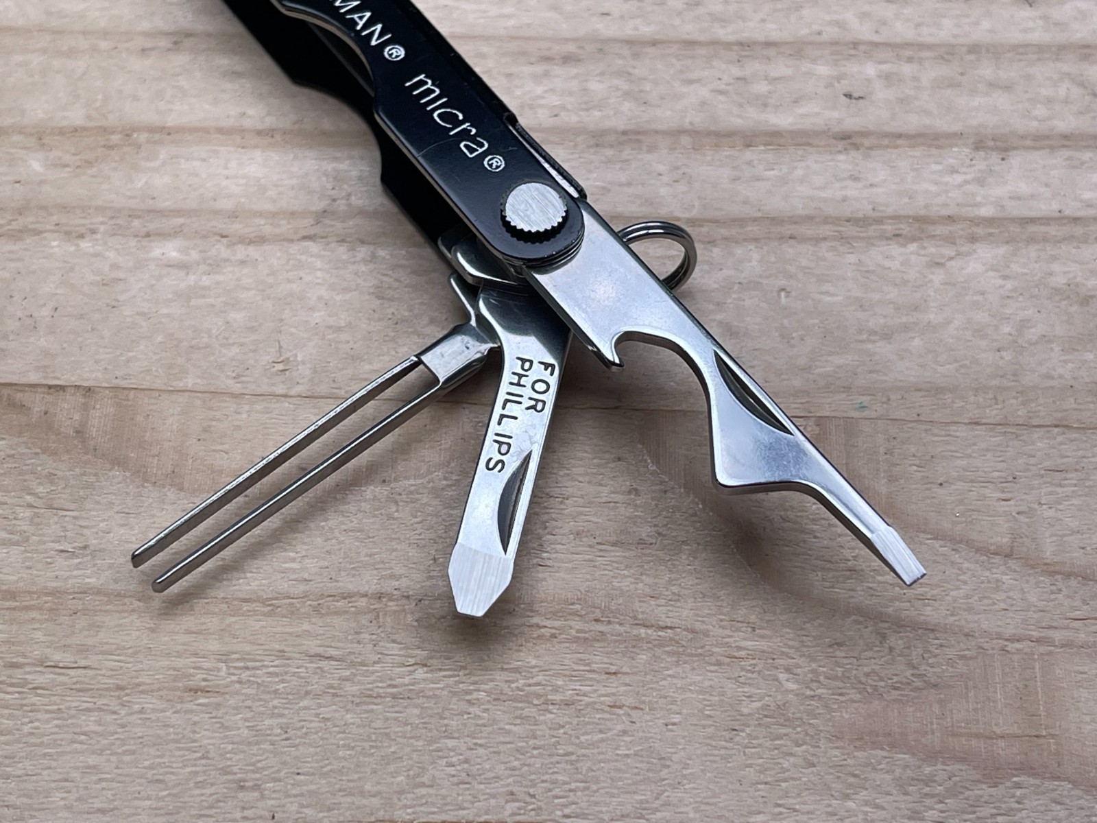 Leatherman Micra Black Anodized Aluminum Multi-tool Knife W/AUDI Logo 11/08
