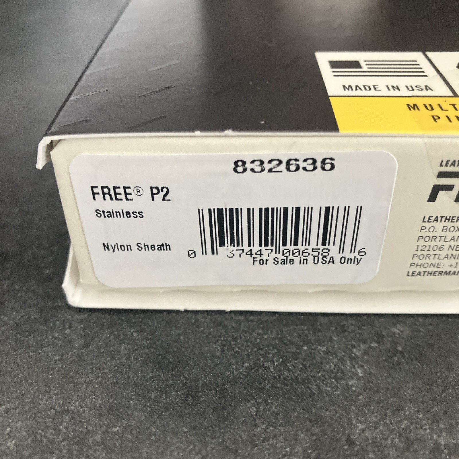 Discontinued & Retired Brand New Factory Sealed Box Leatherman Free P2 w/ Sheath