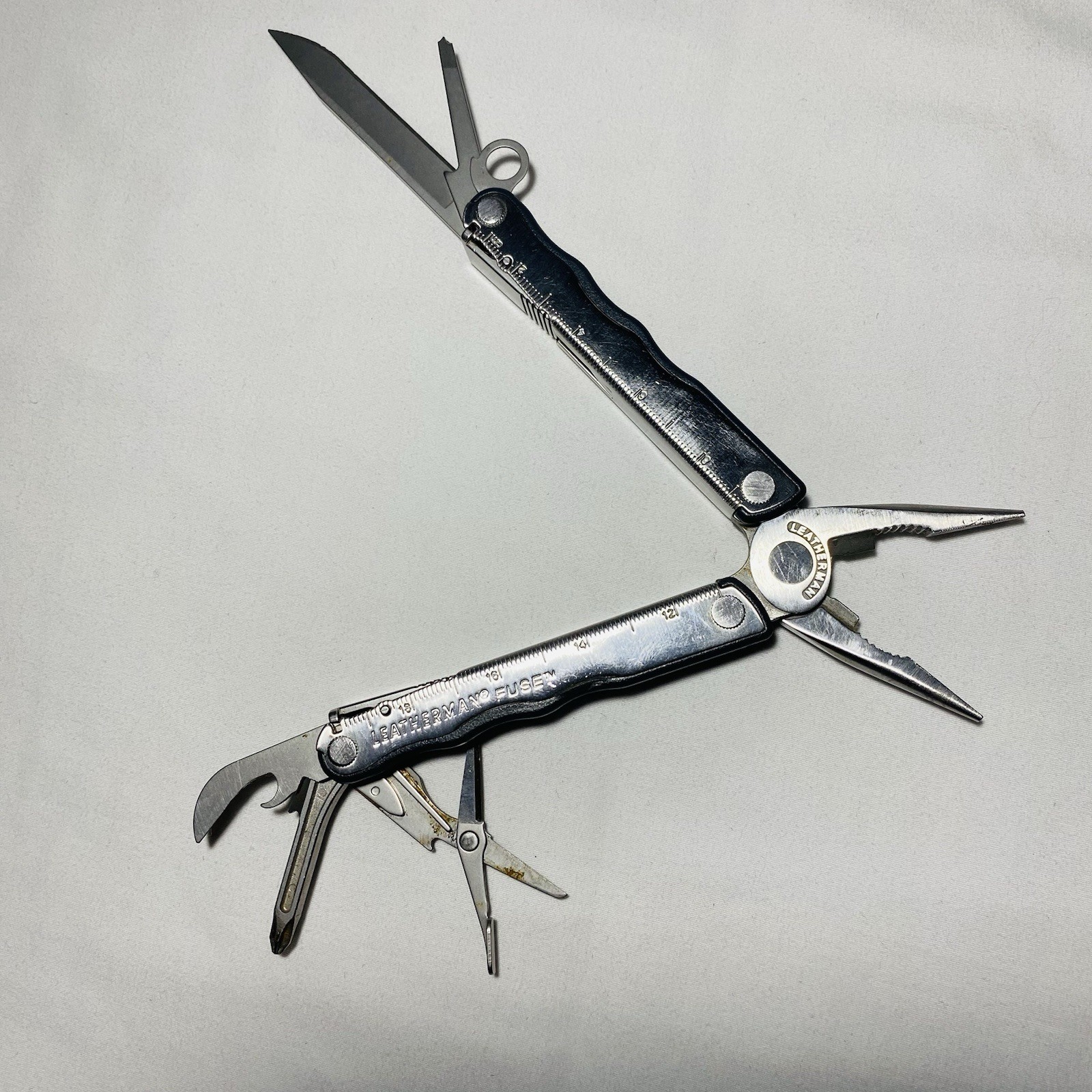 Leatherman Fuse Stainless Steel Folding Multi-Tool, Utility, Chips/Cracks