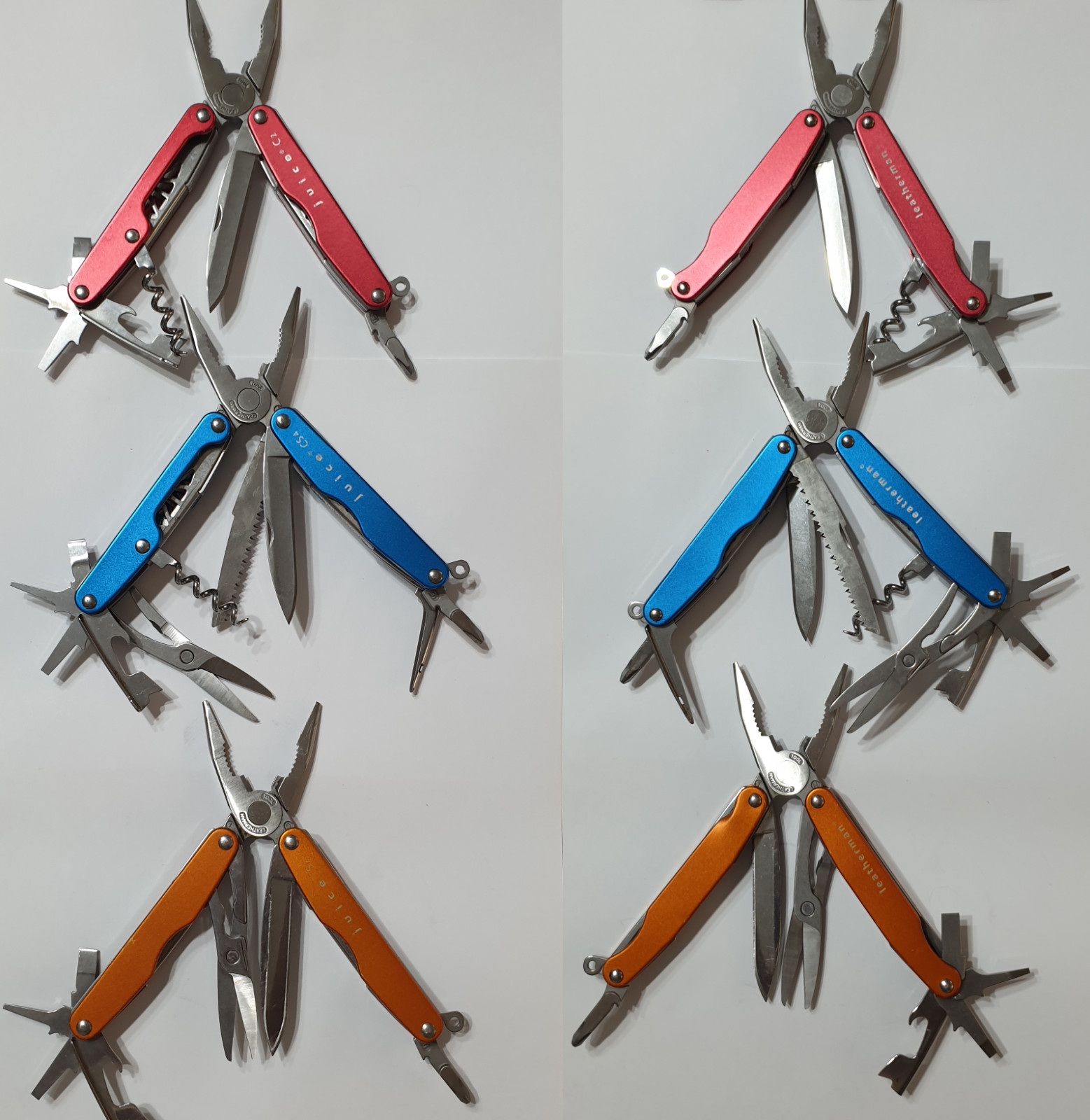 🔥 Leatherman Juice C2 S2 CS4 Set Blue Orange Red Retired MultiTool Collectable